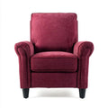 Fotel w pokoju mieszkalnym 1 fotel w poliestrowym bordeaux z podpórkami, 86 x 82 x 95 cm