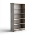 Regał, Biblioteka 5 poziomów bitumicznych bitumiczny dąb efekt w melaminowanej płycie wiórowej cząstek stałych, 60 x 30 x 180 cm