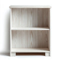 Regał, Białe drewniane basy basowe biblioteki 2 poziomy 60 x 30 x 90 cm
